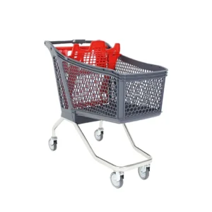 H130 Metal Ayaklı Plastik Market Arabası
